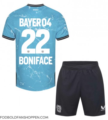 Bayer Leverkusen Victor Boniface #22 Tredjetrøje Børn 2023-24 Kortærmet (+ Korte bukser)